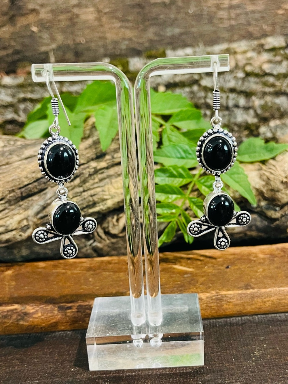 Black Onyx 925 Sterling Silver Earrings